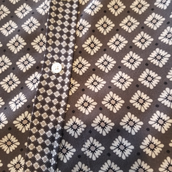 LOFT Button Down Long Sleeve Belted Shirtdress M - Picture 4 of 11